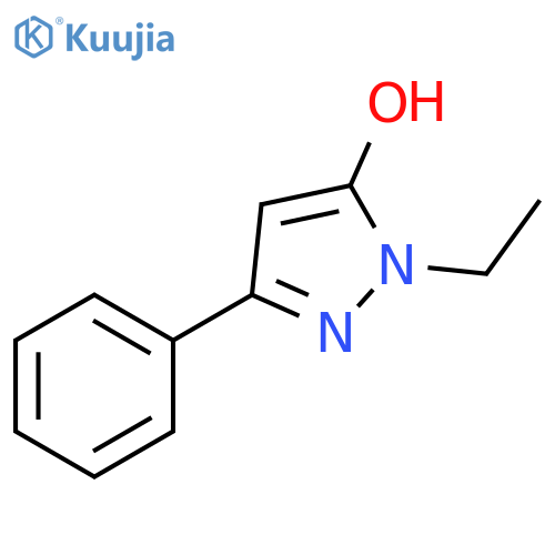 1-ethyl-3-phenyl-1H-pyrazol-5-ol structure