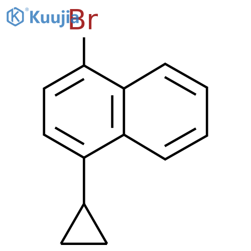Naphthalene, 1-bromo-4-cyclopropyl- structure