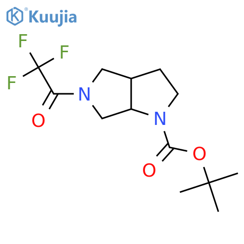 tert-Butyl 5-(2,2,2-trifluoroacetyl)hexahydropyrrolo3,4-bpyrrole-1(2H)-carboxylate structure