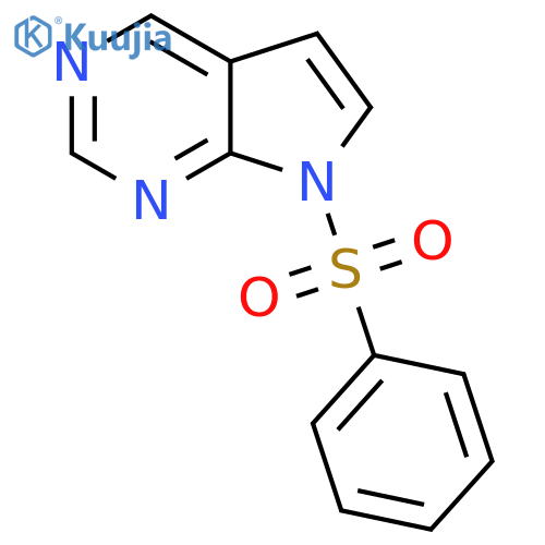 7-(benzenesulfonyl)-7H-pyrrolo[2,3-d]pyrimidine structure