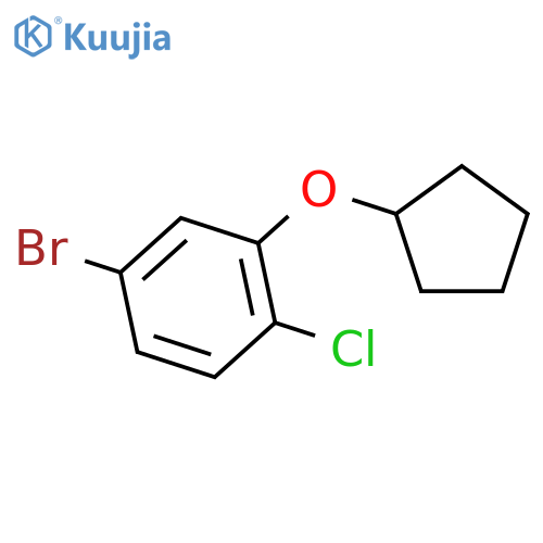 4-Bromo-1-chloro-2-(cyclopentyloxy)benzene structure