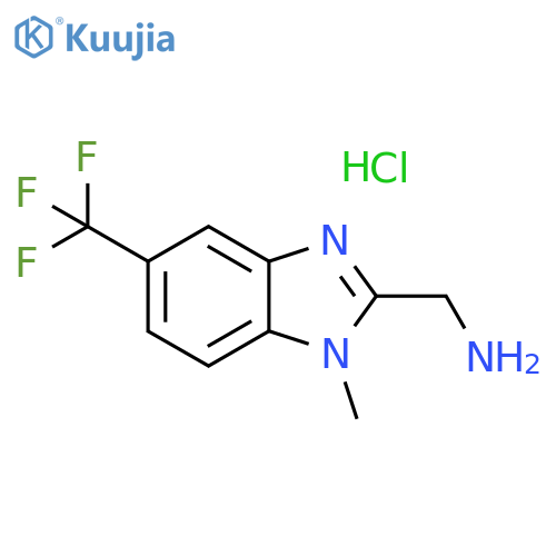 1-Methyl-5-(trifluoromethyl)-1H-benzimidazol-2-ylmethylamine Hydrochloride structure