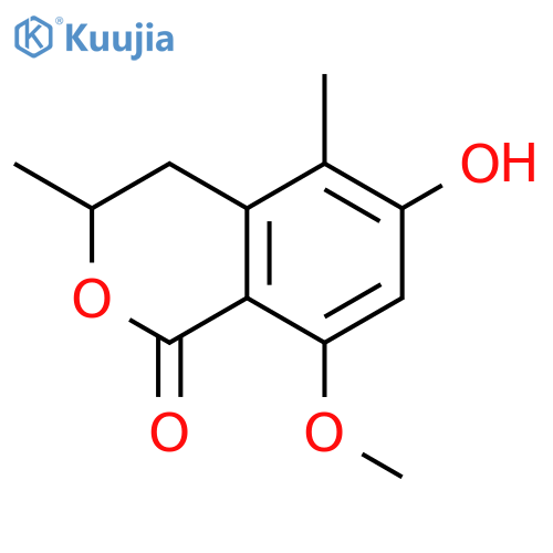 1-Oxo-3,4-Dihydro-8-methoxy-3,5-dimethyl-1H-2-benzopyran-6-ol structure