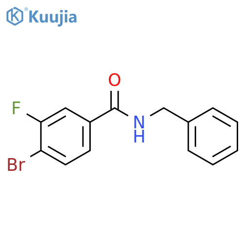 Benzamide,4-bromo-3-fluoro-N-(phenylmethyl)?- structure