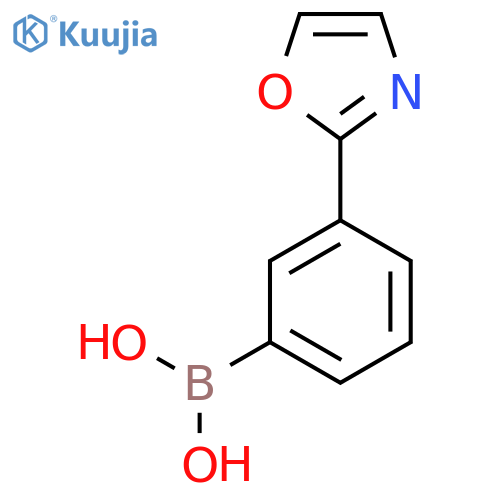 [3-(1,3-Oxazol-2-yl)phenyl]boronic acid structure