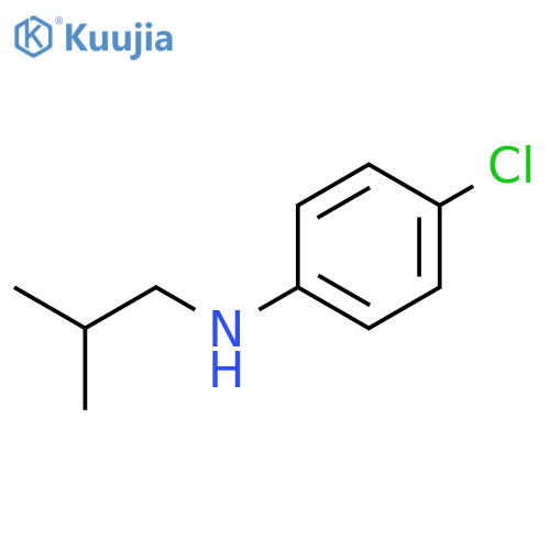 4-chloro-N-(2-methylpropyl)aniline structure