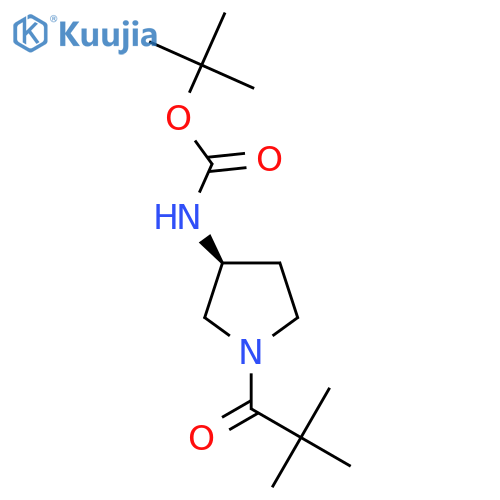 (S)-Tert-Butyl 1-pivaloylpyrrolidin-3-ylcarbamate structure