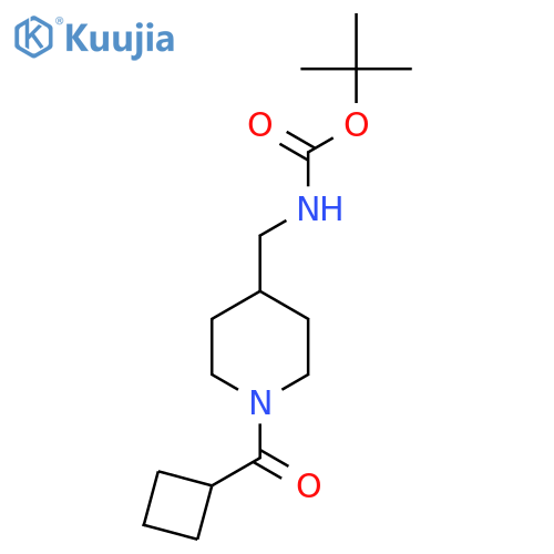 Tert-Butyl [1-(cyclobutanecarbonyl)piperidin-4-yl]methylcarbamate structure