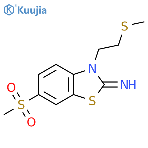 6-methanesulfonyl-3-2-(methylsulfanyl)ethyl-2,3-dihydro-1,3-benzothiazol-2-imine structure