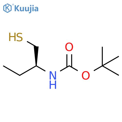 tert-butyl (S)-1-mercaptobutan-2-ylcarbamate structure