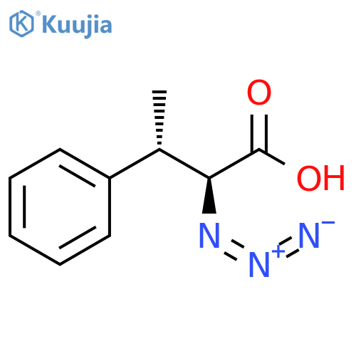 Benzenepropanoic acid, α-azido-β-methyl-, (αS,βS)- structure