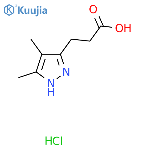 1H-Pyrazole-3-propanoic acid, 4,5-dimethyl- structure