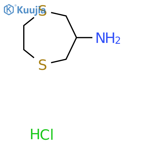 1,4-Dithiepan-6-amine;hydrochloride structure