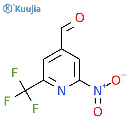 2-Nitro-6-(trifluoromethyl)isonicotinaldehyde structure
