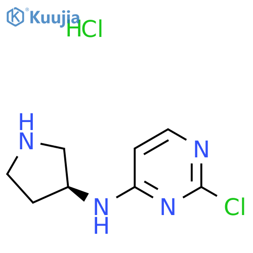 (2-Chloro-pyrimidin-4-yl)-(S)-pyrrolidin-3-yl-amine hydrochloride structure