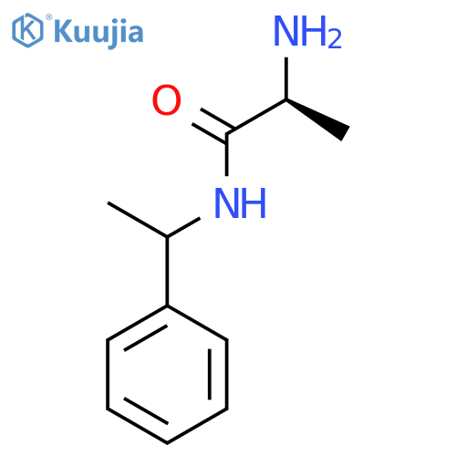 Propanamide, 2-amino-N-(1-phenylethyl)-, (2S)- structure