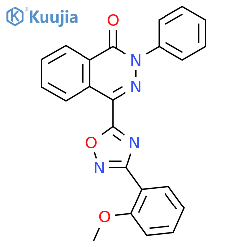 4-[3-(2-methoxyphenyl)-1,2,4-oxadiazol-5-yl]-2-phenyl-1,2-dihydrophthalazin-1-one structure