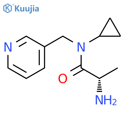 (S)-2-Amino-N-cyclopropyl-N-pyridin-3-ylmethyl-propionamide structure