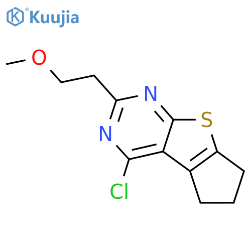 12-chloro-10-(2-methoxyethyl)-7-thia-9,11-diazatricyclo6.4.0.0,2,6dodeca-1(12),2(6),8,10-tetraene structure