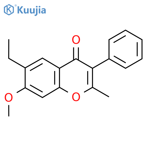 6-Ethyl-7-methoxy-2-methyl-3-phenyl-4H-chromen-4-one structure
