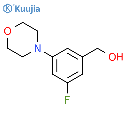3-fluoro-5-(morpholin-4-yl)phenylmethanol structure