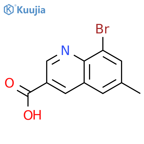 8-Bromo-6-methylquinoline-3-carboxylic acid structure