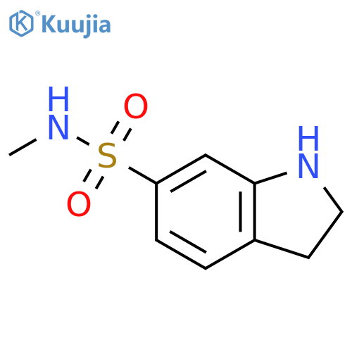 N-methyl-2,3-dihydro-1H-indole-6-sulfonamide structure