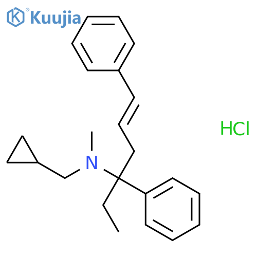 (E)-(+)-N-(Cyclopropylmethyl)-α-ethyl-N-methyl-α-(3-phenyl-2-propenyl)-benzenemethanamine Hydrochloride structure