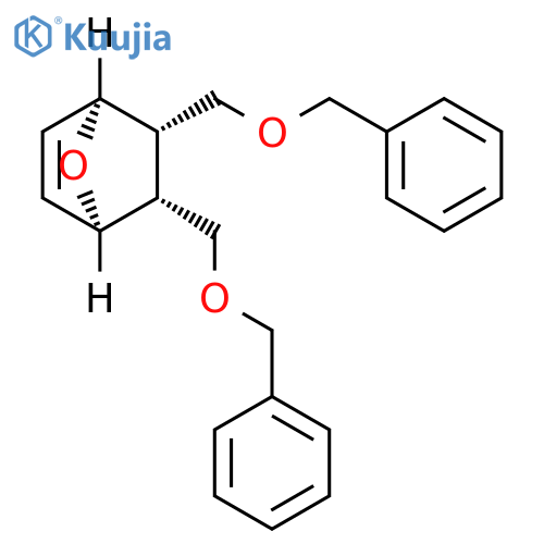 7-Oxabicyclo[2.2.1]hept-2-ene, 5,6-bis[(phenylmethoxy)methyl]-, (1R,4S,5S,6R)-rel- structure