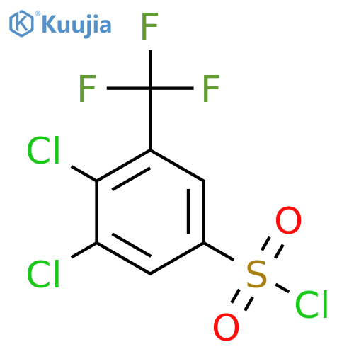 3,4-Dichloro-5-(trifluoromethyl)benzenesulfonyl chloride structure