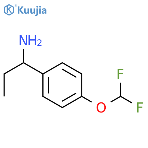 1-4-(Difluoromethoxy)phenylpropan-1-amine structure