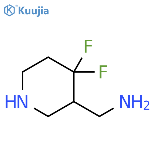 3-Piperidinemethanamine, 4,4-difluoro- structure