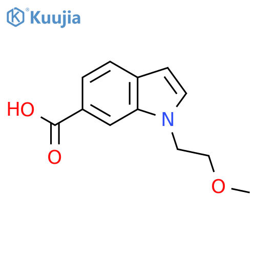 1-(2-Methoxyethyl)-1H-indole-6-carboxylic acid structure