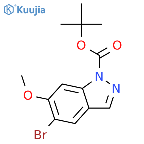 1-Boc-5-bromo-6-methoxy-1H-indazole structure