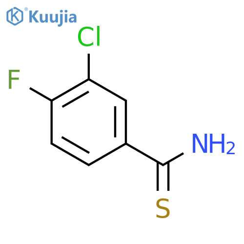 3-chloro-4-fluorothiobenzamide structure
