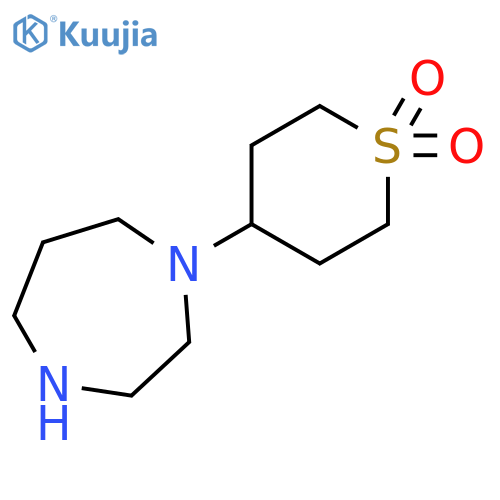 4-(1,4-diazepan-1-yl)tetrahydro-2H-thiopyran 1,1-dioxide structure