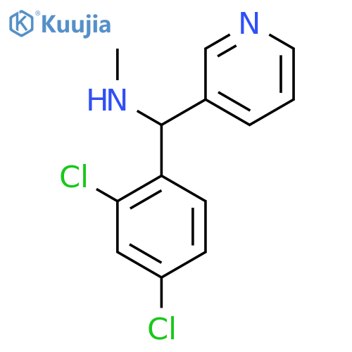 (2,4-dichlorophenyl)(pyridin-3-yl)methyl(methyl)amine structure