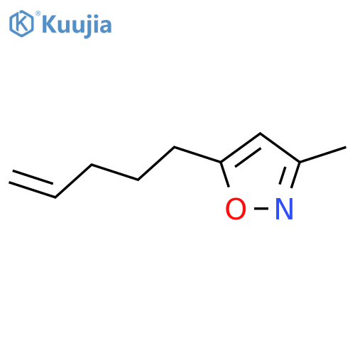 Isoxazole,3-methyl-5-(4-penten-1-yl)- structure