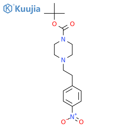 Tert-butyl 4-[2-(4-nitrophenyl)ethyl]piperazine-1-carboxylate structure