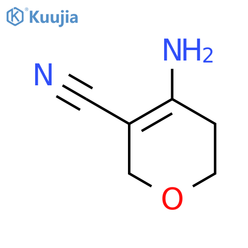4-amino-5,6-dihydro-2H-pyran-3-carbonitrile structure