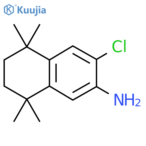 2-Naphthalenamine, 3-chloro-5,6,7,8-tetrahydro-5,5,8,8-tetramethyl- structure