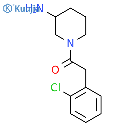 1-(3-Aminopiperidin-1-yl)-2-(2-chlorophenyl)ethan-1-one structure