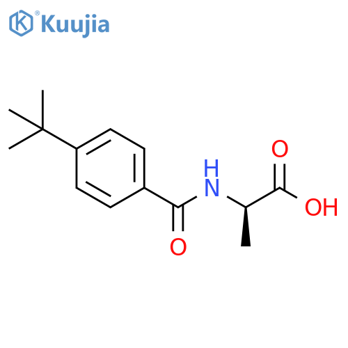rac-(2R)-2-(4-tert-butylphenyl)formamidopropanoic acid structure
