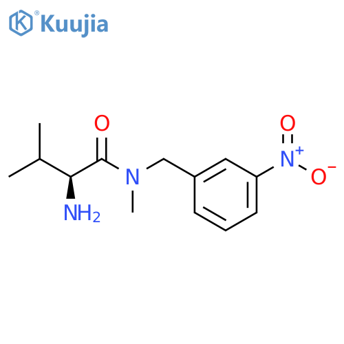 (S)-2-Amino-3,N-dimethyl-N-(3-nitro-benzyl)-butyramide structure