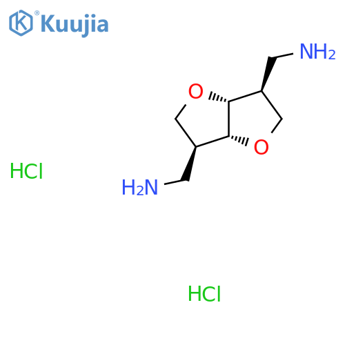 1-(3S,3aR,6S,6aR)-6-(aminomethyl)-hexahydrofuro3,2-bfuran-3-ylmethanamine dihydrochloride structure