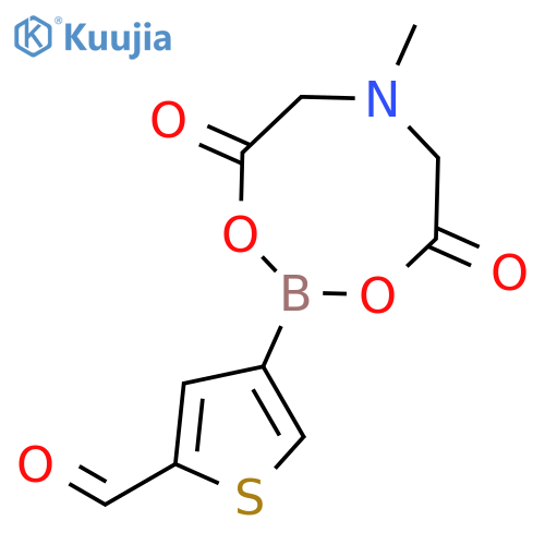4-(6-Methyl-4,8-dioxo-1,3,6,2-dioxazaborocan-2-yl)thiophene-2-carbaldehyde structure