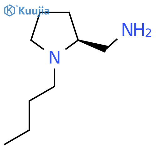 (2S)-1-butylpyrrolidin-2-ylmethanamine structure