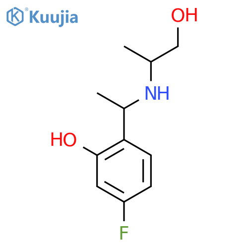 5-fluoro-2-{1-(1-hydroxypropan-2-yl)aminoethyl}phenol structure