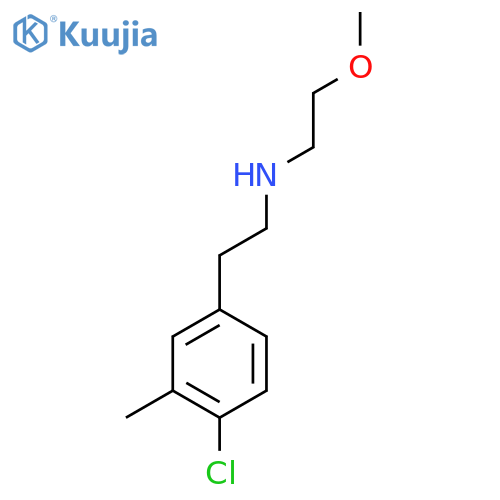 2-(4-chloro-3-methylphenyl)ethyl(2-methoxyethyl)amine structure