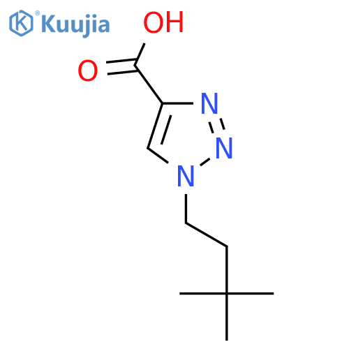 1-(3,3-dimethylbutyl)-1H-1,2,3-triazole-4-carboxylic acid structure